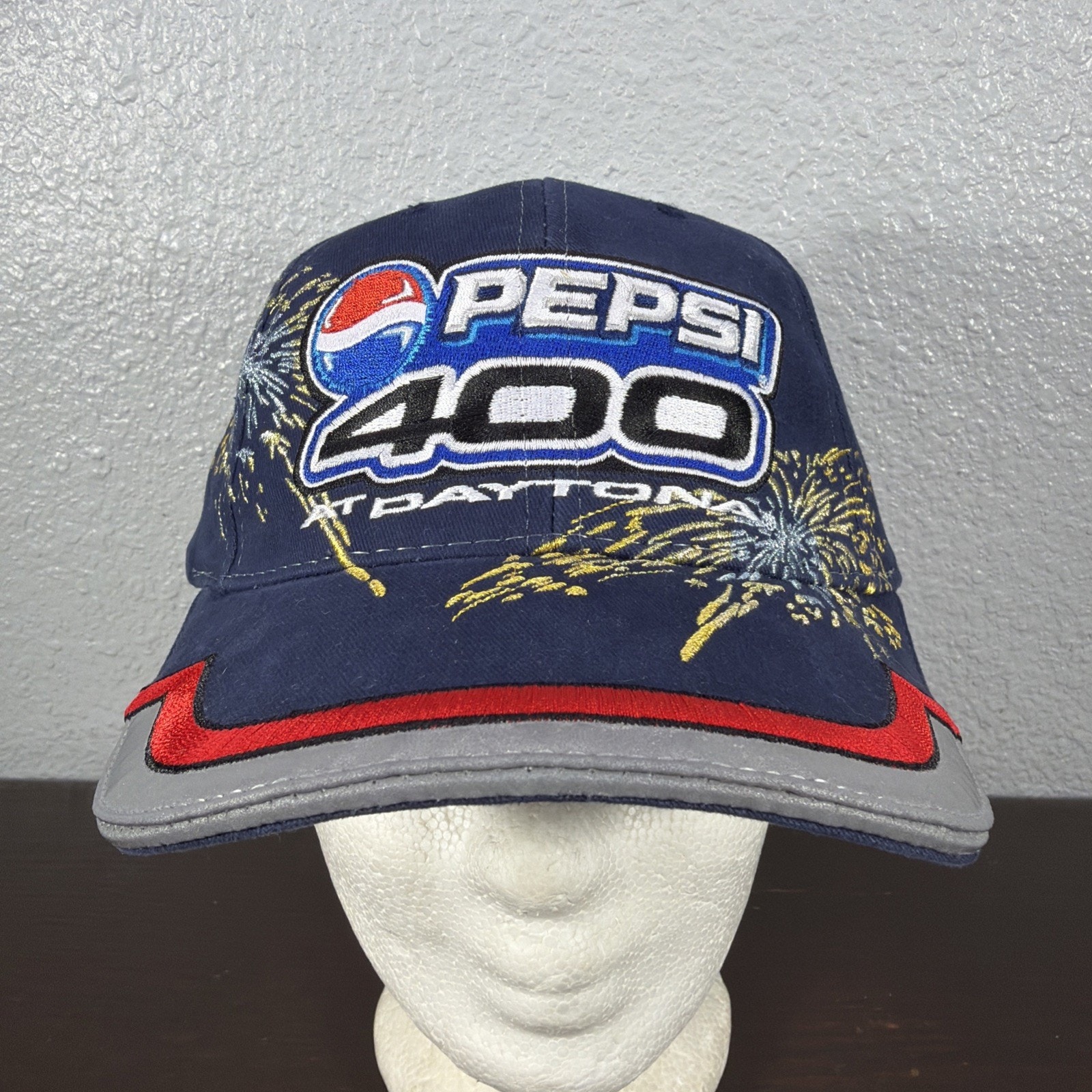 New Nascar Pepsi 400 At Daytona Collectors Speedway Hat July 3rd 2004 Fireworks
